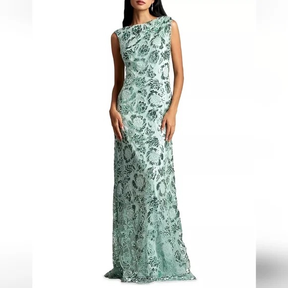 Tadashi Shoji Floral Sequined Dress; Mother of the Bride/ Mother of the Groom